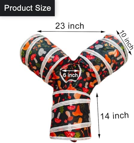 Cat Tunnel Tube Toys, 3 Ways Tunnels for Indoor Cats with Play Ball