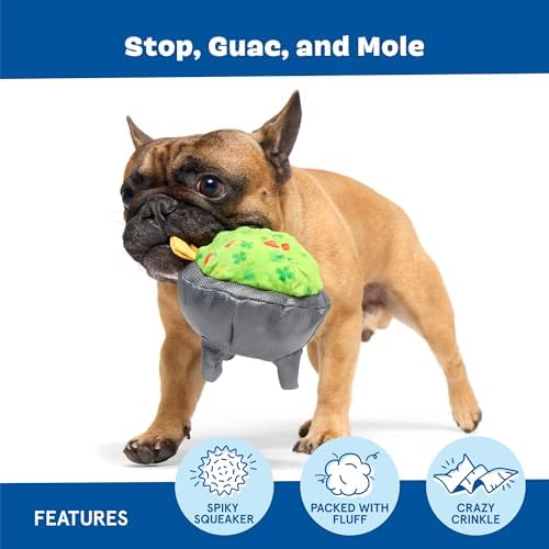 BarkBox Stop Guac and Mole Dog Toy - for Small to Medium Dogs