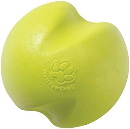 WEST PAW Zogoflex Jive Ball Dog Chew Toy – Bouncing Toys for Dogs, Fetch, Catch, Chewing, Play – Floatable, Recyclable Balls – Latex-Free, Non-Toxic, Dishwasher Safe Dog Toy, Small 2.5", Granny Smith