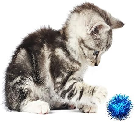 20 Pcs Assorted Color Flash Balls Cats Toy Balls