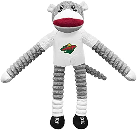 Littlearth NHL Team Sock Monkey Pet Toy - Officially Licensed Teams