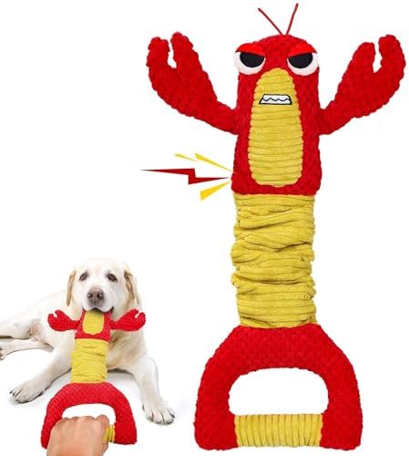 IOKHEIRA Dog Toys for Aggressive Chewers - Christmas Dog Toys Gifts for Large Dogs, Tough Durable Indestructible Dog Toys, Big Dog Chew Toys and Large Breeds, Lamb chop Dog Toy(Red)