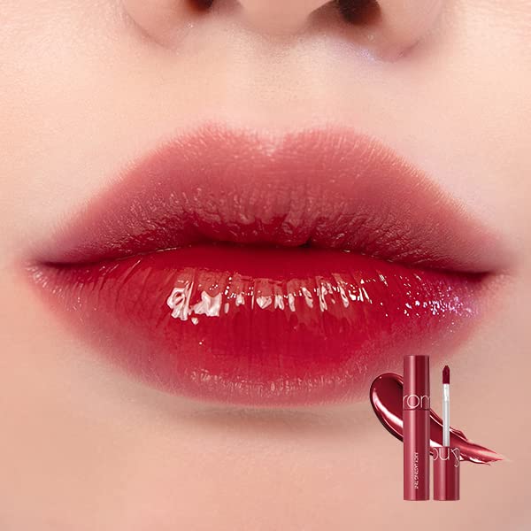 rom&nd Juicy Lasting Tint #12 Cherry Bomb - K-Beauty Vibrant Red Lip Stain for Pure, Glossy, Long-Lasting Hydration & Effortless Natural Radiance