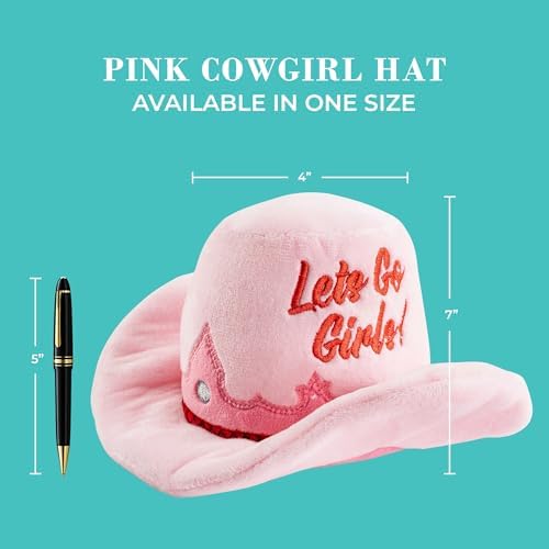 Haute Diggity Dog Cowgirl Hat Plush Dog Toy, Western Stuffed Chew Toy