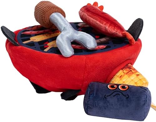 Dog Toys for Dogs & Puppies - Bark Bark Cute (BBQ) Series, BBQ Theme, 5 in 1 Multi Item Interactive Dog Toy Set for Small & Medium Breeds