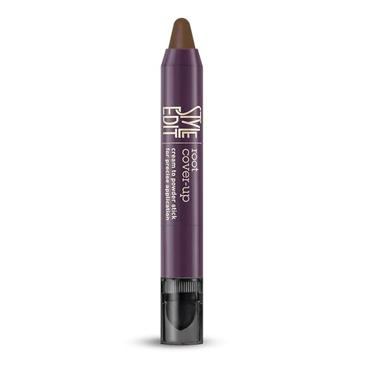 Style Edit Root Touch Up Stick | Temporary Hair Color for Gray Roots and Thinning Hair | Salon-Quality, Transfer-Resistant Hair Concealer | Light Brown, 0.11 oz