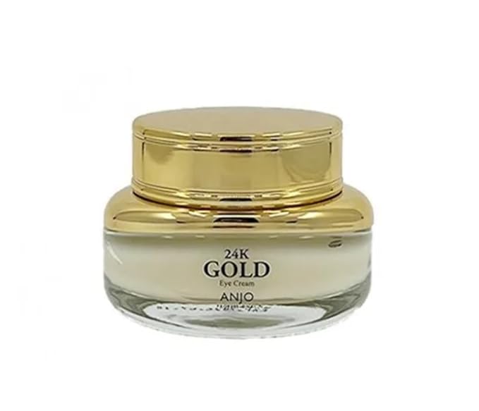 Anjo 24K Gold Eye Cream Anti-Puffiness, Anti-wrinkle, Dark Circles Rich Nutrion to the skin.