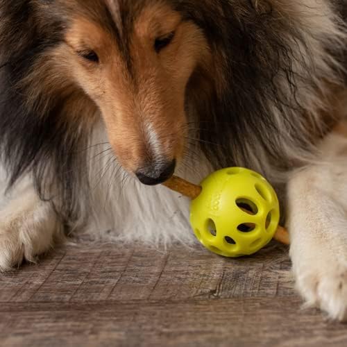 Messy Mutts Totally Pooched Huff n Puff Ball, 3.1 Inch, Puzzle, Green