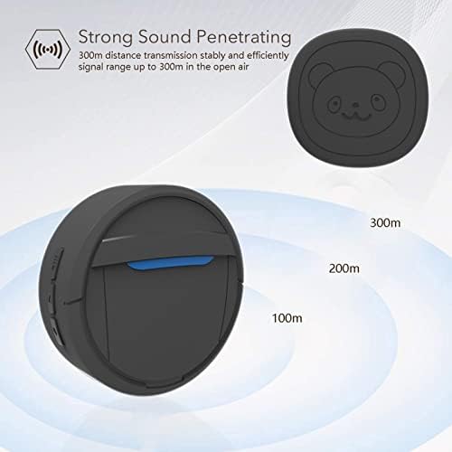GOWENIC Home Wireless Ding Dong Doorbell, Smart Sensor Pet Door Bell, 110-260V Portable Wireless Doorbell for Office (ABS)