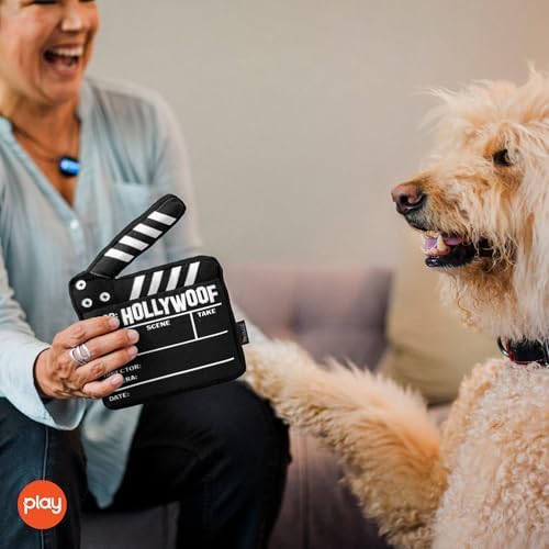 P.L.A.Y. Cute Plush Dog Toys - Hollywoof Cinema, Movie Themed Durable Squeaker Chew Toys, Great for Puppies & Small, Medium, Large Dog Breeds - Machine Washable, Recycled Materials (5 Piece Set)