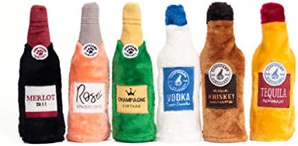 ZippyPaws Happy Hour Crusherz Interactive Dog Toys to Keep Them Busy - Rosé