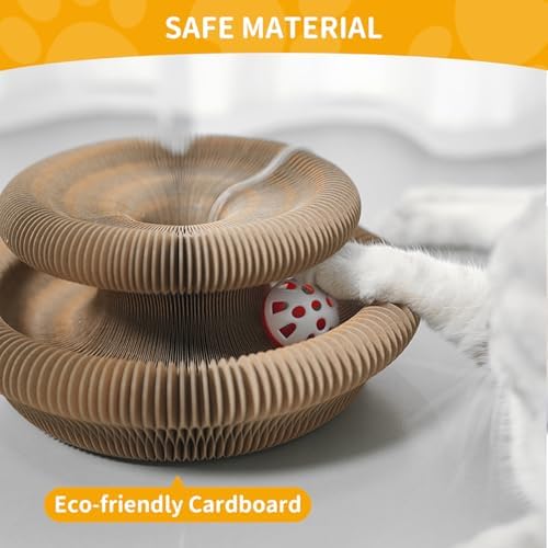 Magic Organ Cat Toy Upgrade Foldable Cardboard Cat Scratcher, 2 Pack