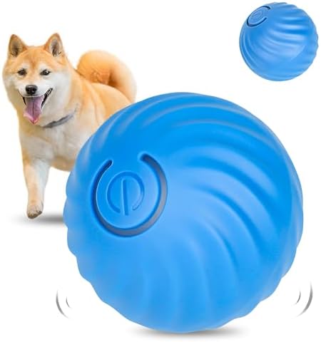 NEOALLYPETS Smart Interactive Dog Toy Ball, Active Rolling Wicked Ball with Automatic Bouncing and Rotating for Puppy/Small Dogs Durable, Chewable, USB Recharger and Fun Gift Toy to Dog (Large)