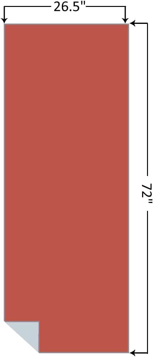 Eunzel Hot Yoga Towel, Reversible Two-Tone Non-Slip Yoga Mat Towel, Sweat Absorbent for Hot Yoga, Pilates and Workout, 72" x 26.5", Sedona Red& Blue