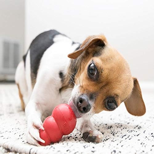 KONG Classic Stuffable Dog Toy, Natural Rubber Chew, for Extra Small Dogs | Treat-Filling Fetch & Chew Toy with Erratic Bounce, Made from KONG Durable Natural Rubber for Extended Playtime