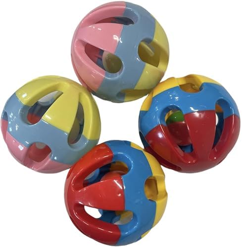 Rattle Balls for Pigs Rabbits Guinea Pigs Cats Small Animals Fun Noisy Interactive Playtime Toys You Can Also Add Treats