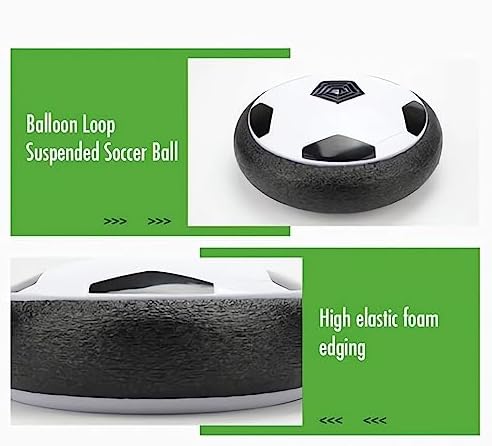 Ivieicip Active Gliding Disc - 2023 New Light up Indoor Soccer Ball Games Rolling for Dogs, Interactive Automatic Self Moving Dog Toys, Flying Saucer Aggressive Chewers (Silent)