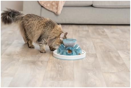 TRIXIE Tunnel Slow Feeder for Cats and Dogs, Interactive Cat Toy, Pet Food Dispenser, Treat Dispenser (Pack of 3)