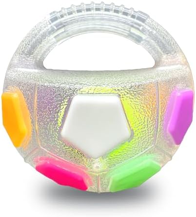 YoFellas Dog Toy Ball with Handle – Durable Squeaky Fetch Ball for Medium & Large Dogs, Floating Interactive Chew Toy for Water Play, Training & Outdoor Games