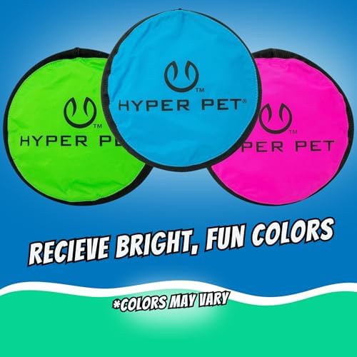 Hyper Pet Flippy Flopper Flying Disc Dog Toy 9 Inch, Floats, Colors Vary