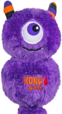KONG Halloween Wubba Monster/Pumpkin Large 2 Pack – Durable Interactive Tug & Toss Dog Toy