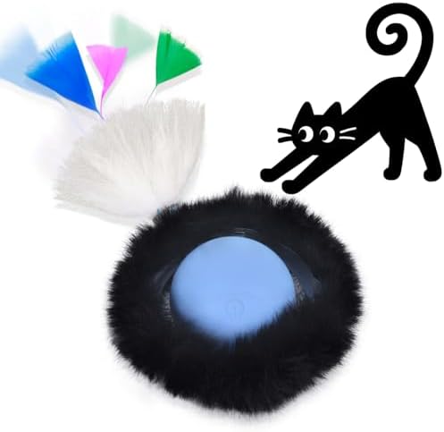ORSDA Cat Toys for Indoor Cats, Interactive Activated Moving Ballt, Automatic Fast Rolling Ball for Adult Cats, Exercise Kicker Mouse Catching Game