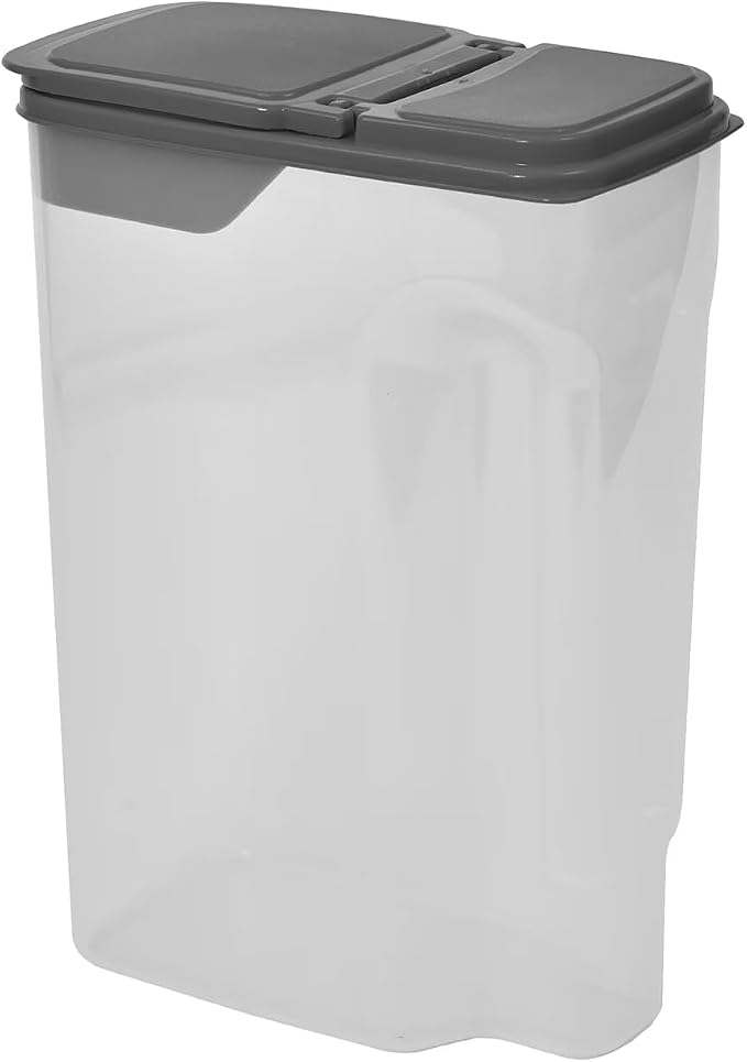 Cereal Containers Storage Airtight Food Organizers with Lids, 32 Cup BPA-Free Plastic Holder for Kitchen Pantry Organization, Clear Rice Flour Sugar Dry Goods Dispenser (32, Cup)