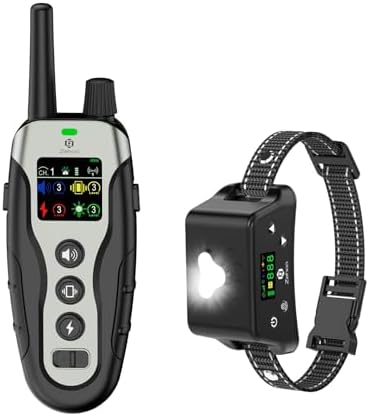 GPS Wireless Dog Fence System & Dog Shock Collar, 2-in-1, No App, Black