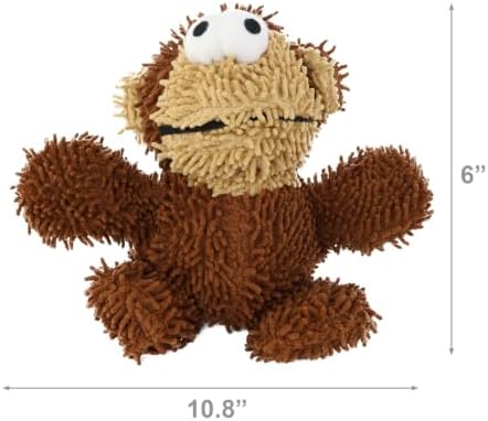MIGHTY Tuffy Microfiber Medium Ball Monkey Dog Toy