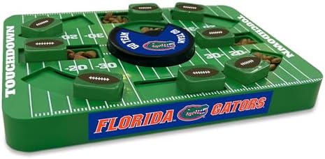 Pets First NCAA Florida Large Puzzle Toy, Dog Puzzle Treat Toy, New Large Size, Interactive Dog Treat Toy, Dog Slow Feeding Toy