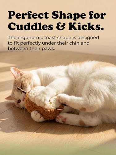 Cat Plush Toy [6000mg A+ Natural Catnip & Silvervine] with Teething Stick