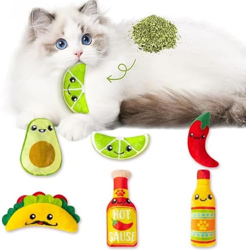 L1rabe Mexican Catnip Stuffed Toys for Cats, for Kitty Lover