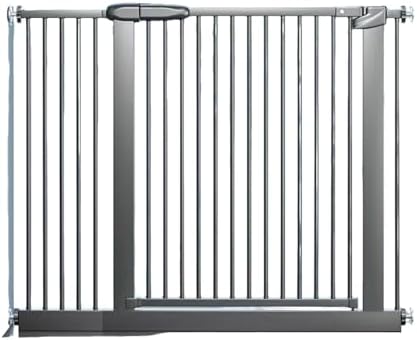 Smart Auto-Close Pet Gate for Dogs & Cats, Escape-Proof 3-Lock Heavy-Duty Stair Gate, 180° Swing Adjustable Dog Gate for Doorways & Stairs(Size:227-237cm/89-93in,Color:Black)