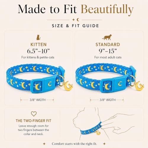 Breakaway Cat Collar with Bell for Kittens & Cats