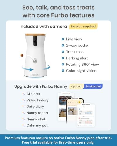 Furbo 360° Dog Camera [No Monthly Fee]