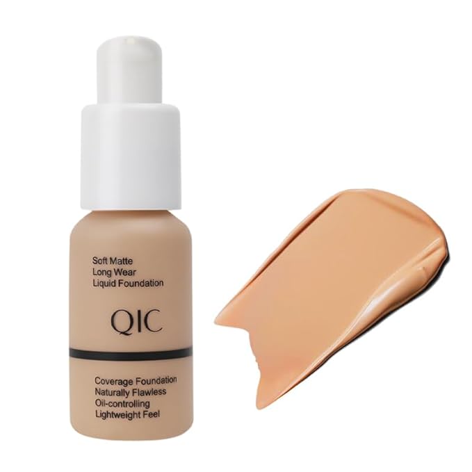 24HR Flawless Liquid Foundation Makeup - Soft Beige | Full Coverage, Weightless Matte Finish, Hydrating & Long Lasting Foundation, Transfer-Resistant, For All-Day Wear (04)
