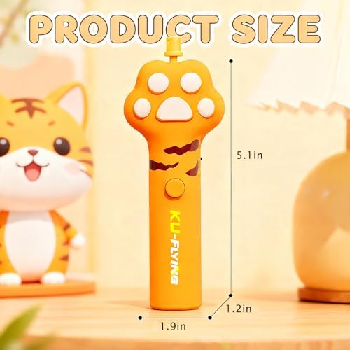 Rechargeable Flying Spinner Fetch Interactive Pet Toy with LED Lights