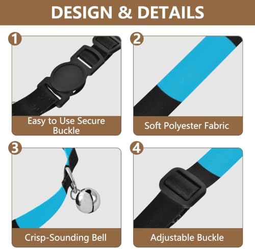 Big Blue Polka Dot Easy to Wear Pet Collar 2 Pack Collar for Cats