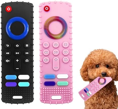 Puppy Toys for Teething, Remote Control Teether for Small Dogs,Puppy Teething Toy for Boredom & Stimulation,BPA-Free