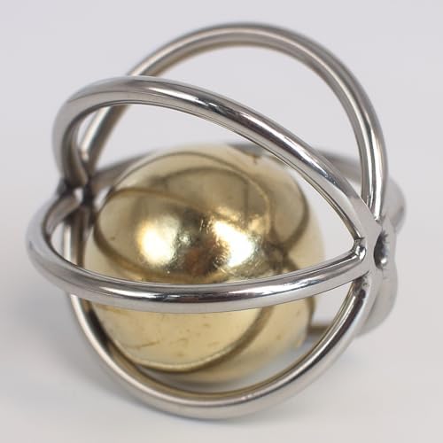 1.17'' Stainless Steel Cat/Dog Toy Ball with Copper Bell (Mini)