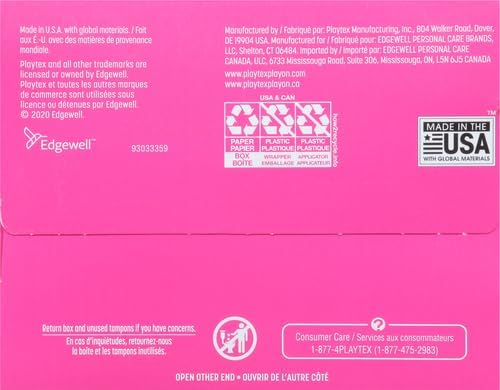 Playtex Sport Tampons, Multipack (24ct Regular/24ct Super Absorbency), Fragrance-Free - 48ct (Pack of 2)