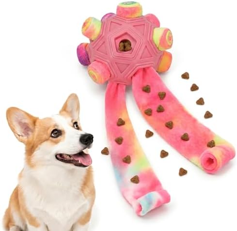 Dog Snuffle Ball, Upgraded Interactive Enrichment Slow Feeder Puzzle Toy