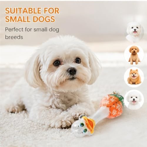 Molaxpet Funny Squeaky Dog Toy Cute Costumed Duck Design Chew Toys for Pet