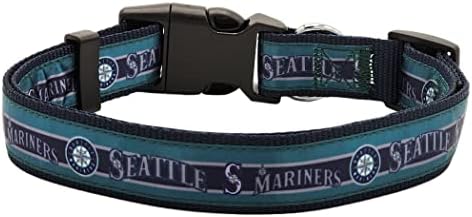 Pets First MLB SEATTLE MARINERS Dog Collar, Medium (MRN-3036-MD)