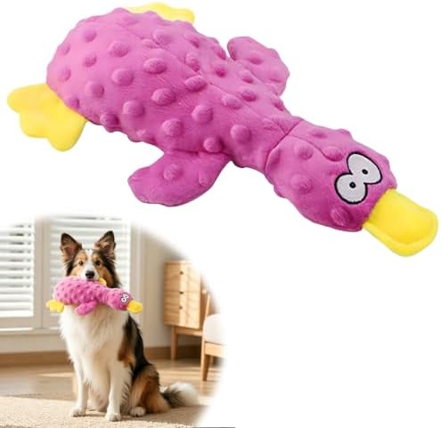 Indestructible Dog Toy for Aggressive Chewers, Puppy Teething Toys, Purple