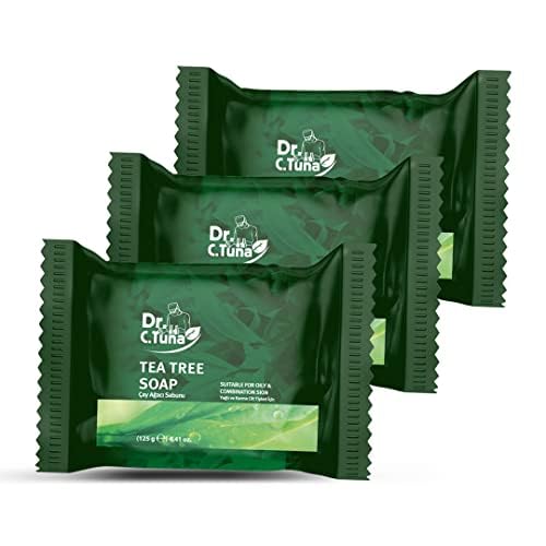 FARMASi 3 PACK Tea Tree Soap, Blemish Prone and Oily Skin Cleansing Bar for Face and Body, Clarifying Daily Cleanse, 4.41 oz Each