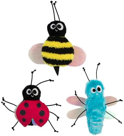 Mad Cat Buggin' Out Bug Cat Toys, Catnip and Silvervine Blend, Pack of 24
