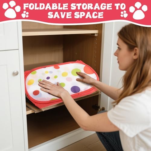 Foxtell Cat Ball Pit Include 229 PCS Interactive Cat Toys for Indoor Bored Self Play Enrichment Toy for Indoor Cats Interactive Fun and Exercise