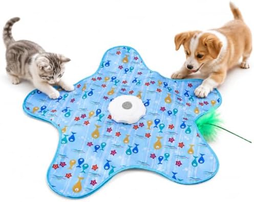 Teasing UFO Dog Toy, Rechargeable Automatic Dog Toy, Cat Stimulation Toys for Indoor Cats Dogs Puppy
