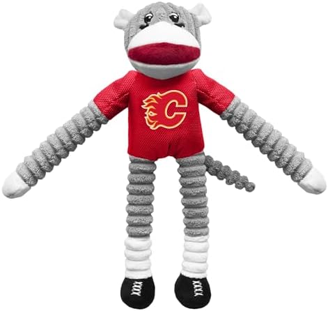 Littlearth NHL Team Sock Monkey Pet Toy - Officially Licensed Teams